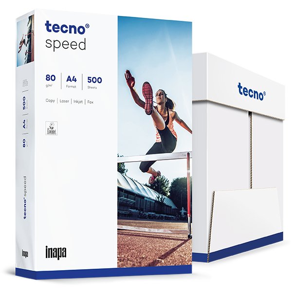 TECNO SPEED Vorteilspack 5x Kopierpapier / Druckerpapier, 2.500 Blatt, DIN A4, 80 g/m², weiß